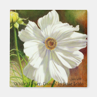 Aimant "Octobre Fleur : Cosmos" par Janae L...