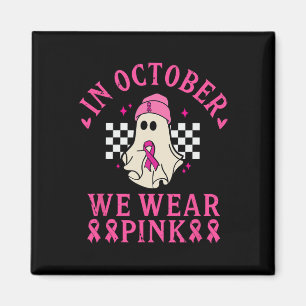 Aimant Octobre Nous Portons Le Mois De Sensibilisation Au