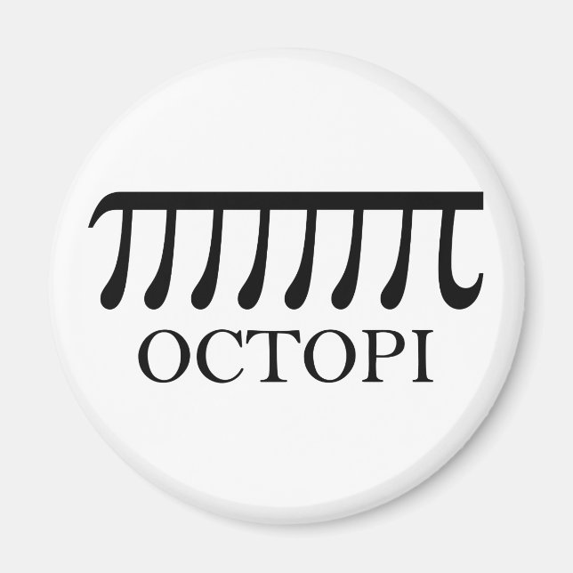 Aimant Octopi - Funny Pi Octopus Math (Devant)