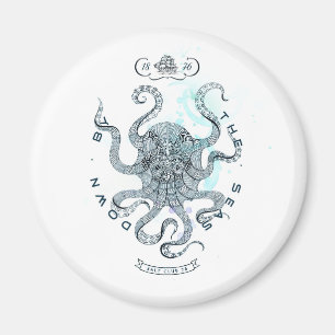 Aimant Octopus - Salt Club 76 - Descente en bord de mer