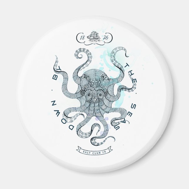 Aimant Octopus - Salt Club 76 - Descente en bord de mer (Devant)