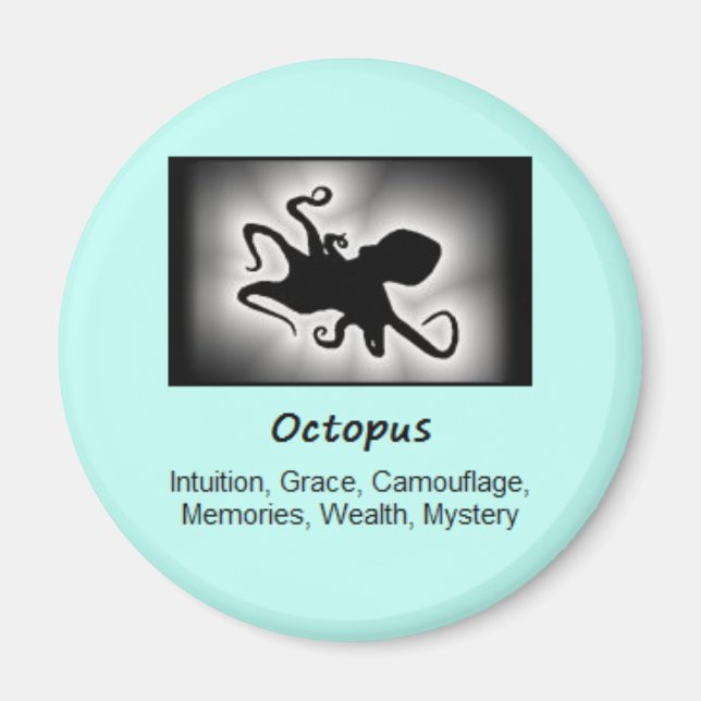 Aimant Octopus Totem Esprit animal Signification (Devant)
