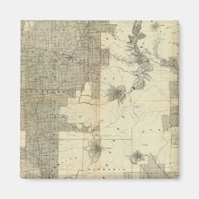 Aimant Octroi de terres Washington et Oregon (Devant)