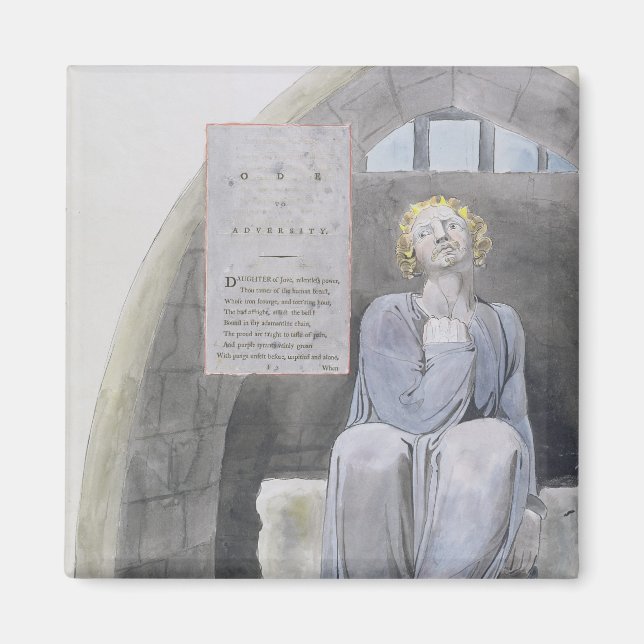 Aimant Ode à l'adversité, design 37 de 'Les Poèmes de Tho (Devant)