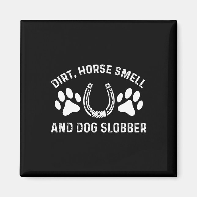 Aimant Odeur De Cheval Et De Chien Slobber Horseback Éque (Devant)
