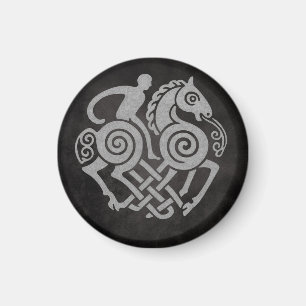 Aimant Odin Riding Sleipnir - Norse Mythologie Viking Art
