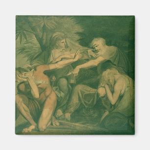 Aimant Oedipe maudissant son fils Polynices - "vont