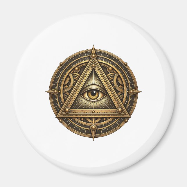 Aimant Œil d'Astrolabe en Bronze (Devant)