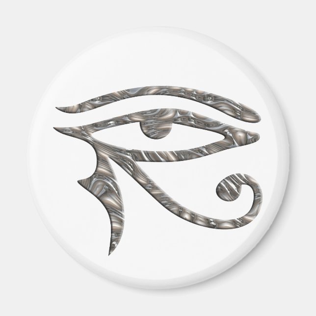 Aimant OEil de Horus - ARGENT (Devant)