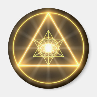 Aimant OEil de l'aimant rond divin