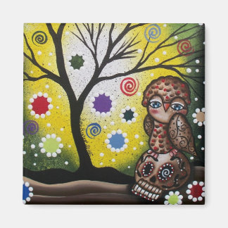 Aimant Oeil Sharp_ Par Lori Everett_ Jour Des Morts, Chou