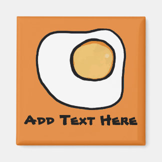 Aimant Oeuf frit, ajouter du texte