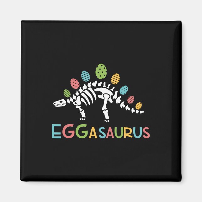 Aimant Œufasaurus Pâques Stégosaure Dinosaure Garçons Enf (Devant)