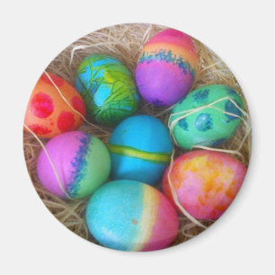 Aimant Oeufs de pâques colorés