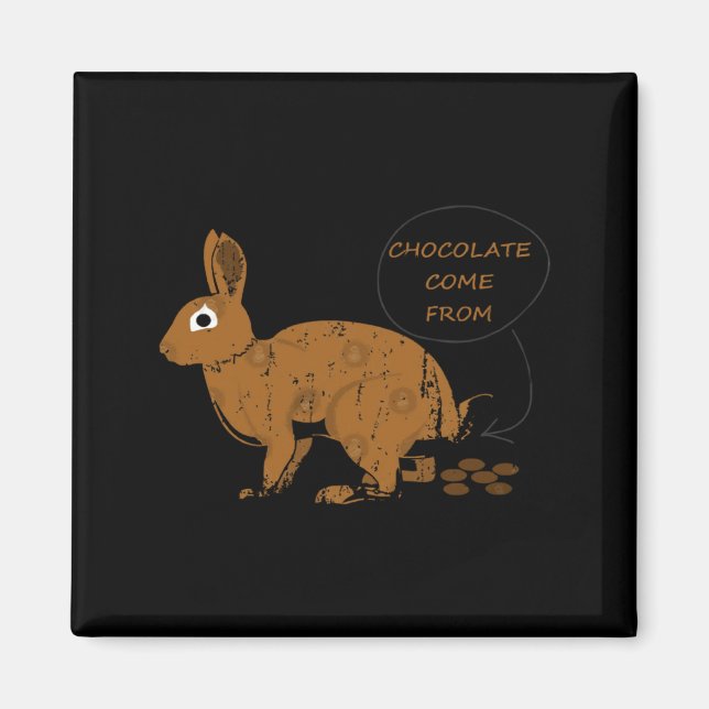 Aimant Œufs en chocolat du jour de Pâques (Devant)