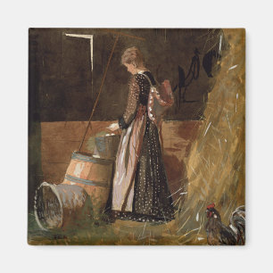 Aimant Oeufs frais vintages Winslow Homer