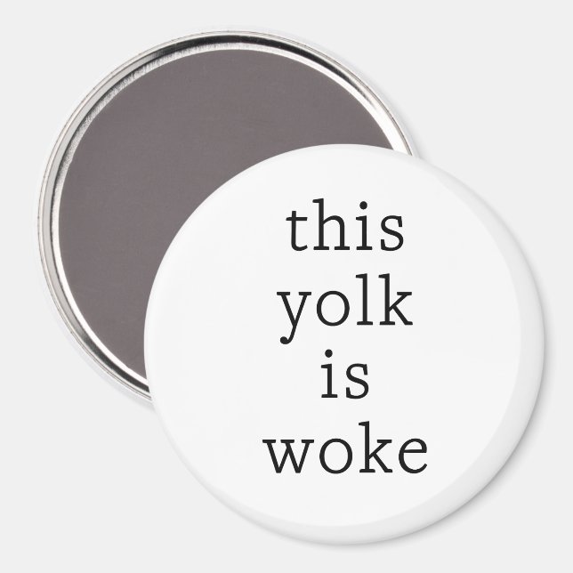 Aimant Oeufs Trending Funny Humour Ce jaune est le wake (Recto/Verso)