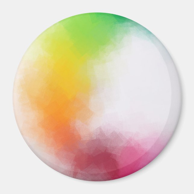 Aimant Oeuvre Abstraite tendance moderne élégante et colo (Devant)