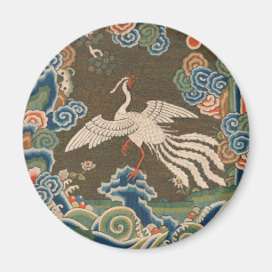 Aimant OEuvre d'art d'oiseaux chinoises antique tapisseri