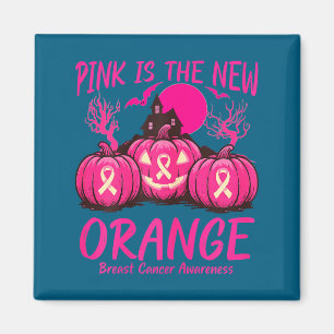 Aimant Œuvre d'art sur le cancer du sein Orange Nouveau R