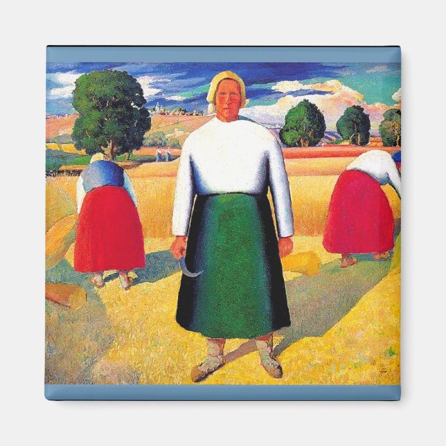 Aimant OEuvre de Kazimir Malevich, Reapers (Devant)