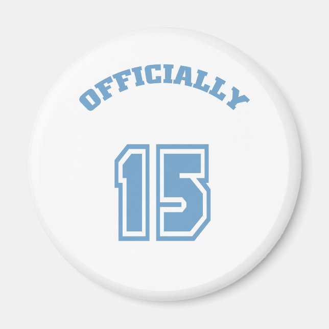 Aimant Officiellement 15 (Devant)
