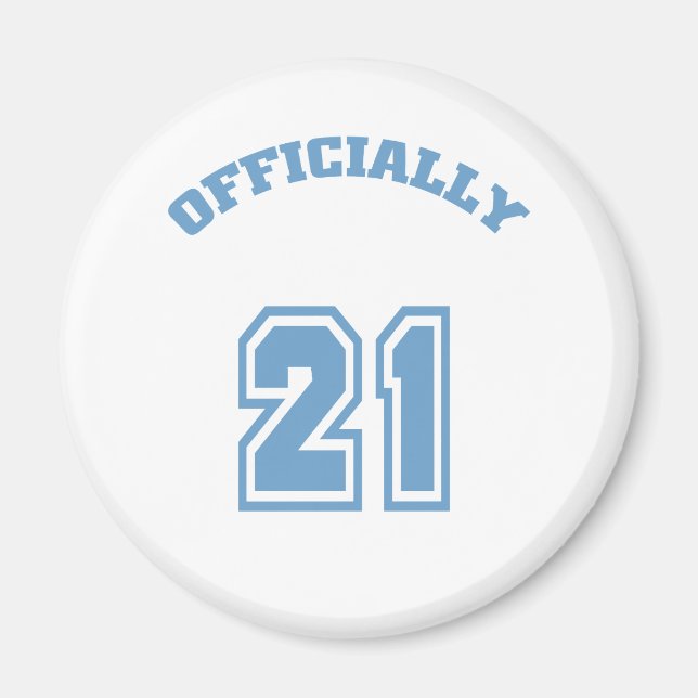 Aimant Officiellement 21 (Devant)