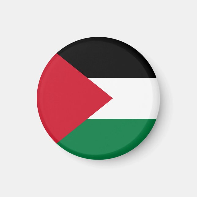 Aimant officiellement le drapeau de l'État de Palestine (Devant)