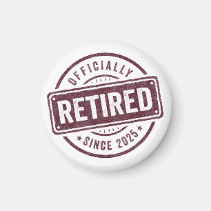 Aimant Officiellement Retraité 2025 Retraite Hommes Femme