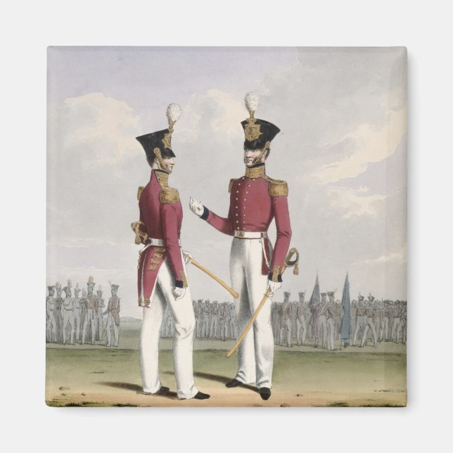 Aimant Officiers de campagne des Royal Marines, plaque 2  (Devant)