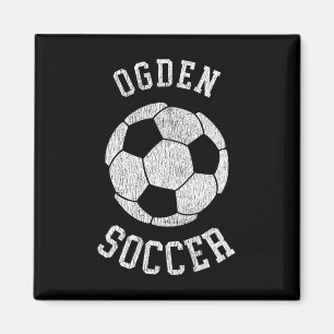 Aimant Ogden Soccer Rétro Distressed 90's Vintage 