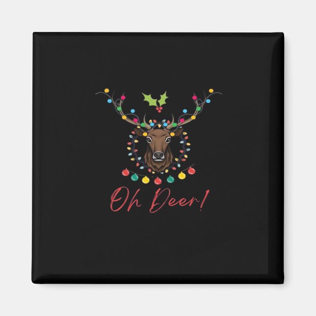 Aimant Oh Cerf Moderne Esthétique  (Devant)