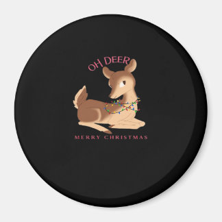 Aimant Oh Cerf Noël Design Moderne