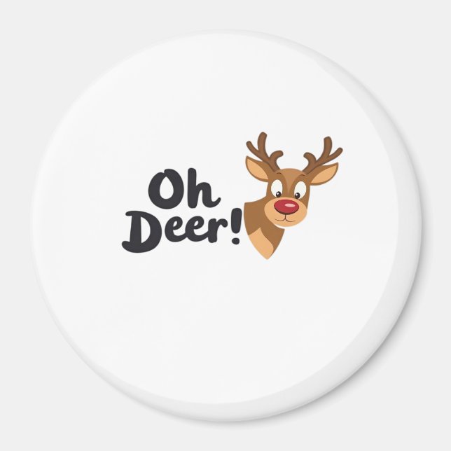 Aimant Oh Cerf Propre Minimal Voir  (Devant)