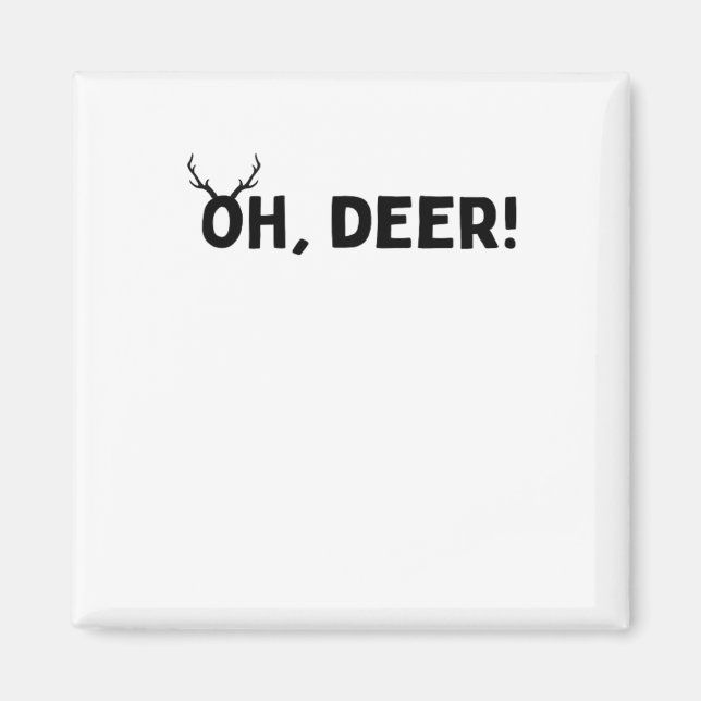 Aimant Oh Cerf Simple Esthétique  (Devant)