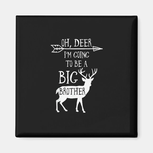 Aimant Oh Cerf Va Fêter L'annonce De Noël De Grand Frère (Devant)