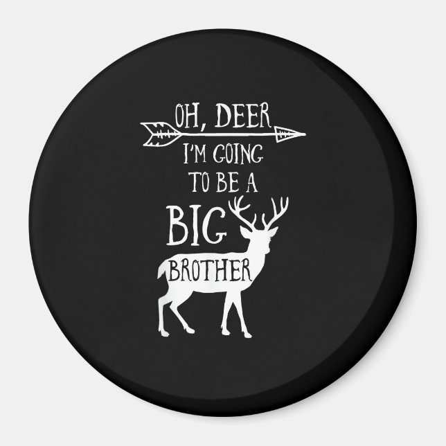 Aimant Oh Cerf Va Fêter Noël Grand Frère Annonce (Devant)