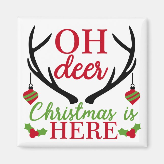 Aimant Oh Deer Christmas (Devant)