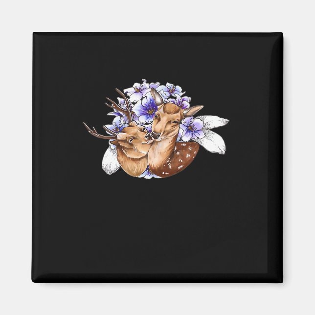 Aimant Oh Deer Clean Minimal Style  (Devant)