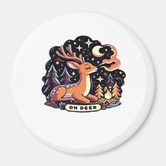 Aimant Oh Deer Contemporain Vibe Graphique