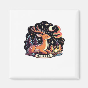 Aimant Oh Deer Contemporain Vibe Graphique