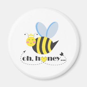 Aimant Oh Honey Valentines reine Bee caractère avec tiara