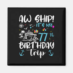 Aimant Oh mon bateau ! C'est ma croisière d'anniversaire
