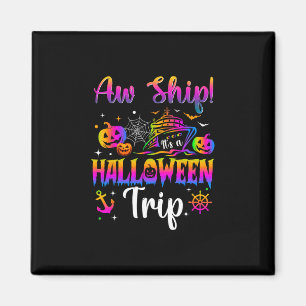 Aimant Oh mon bateau c'est un voyage Halloween en famille