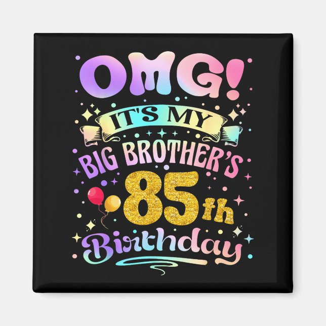 Aimant Oh mon dieu, c'est l'anniversaire de mes 85 ans de (Devant)
