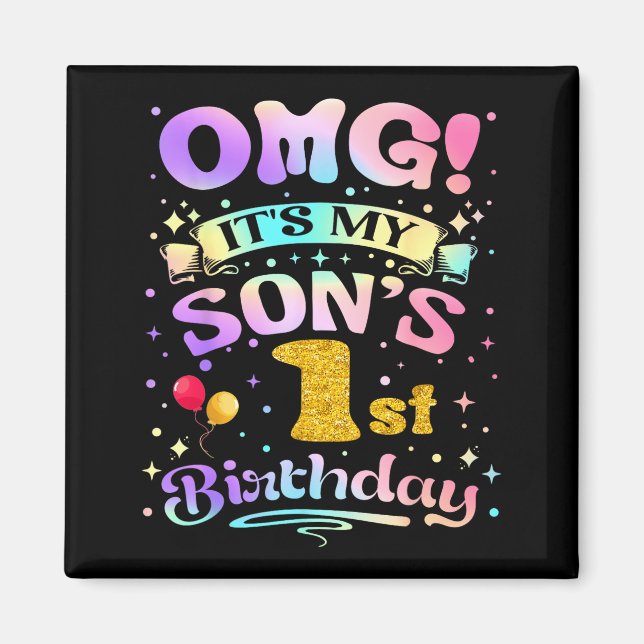 Aimant Oh mon dieu, c'est l'anniversaire de mon fils, joy (Devant)