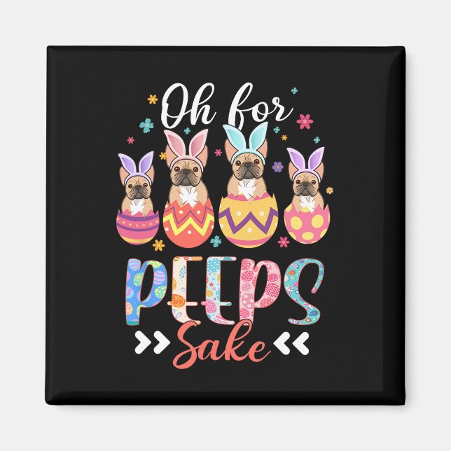 Aimant Oh Pour L'amour Des Lapins Drôle De Pâques Bouledo (Devant)