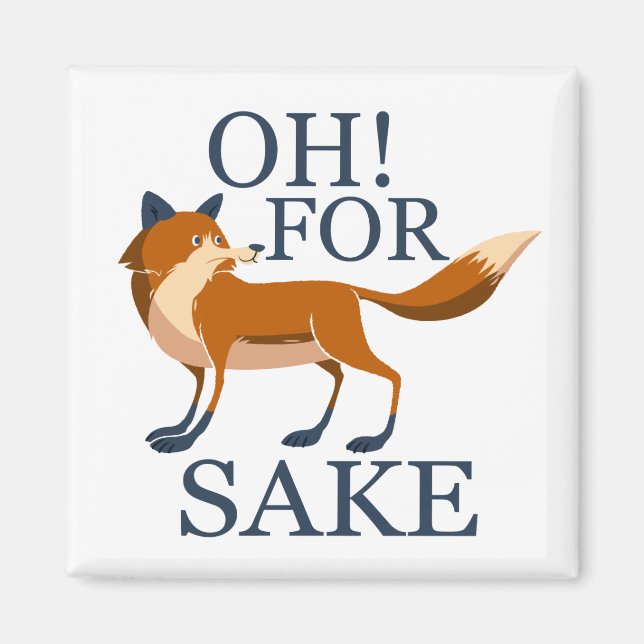 Aimant Oh pour le saké renard (Devant)