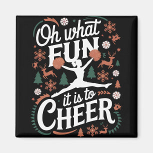 Aimant Oh Quelle Joie De Faire Du Cheerleading De Noël La