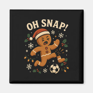 Aimant Oh Snap Biscuit de Noël Football _1